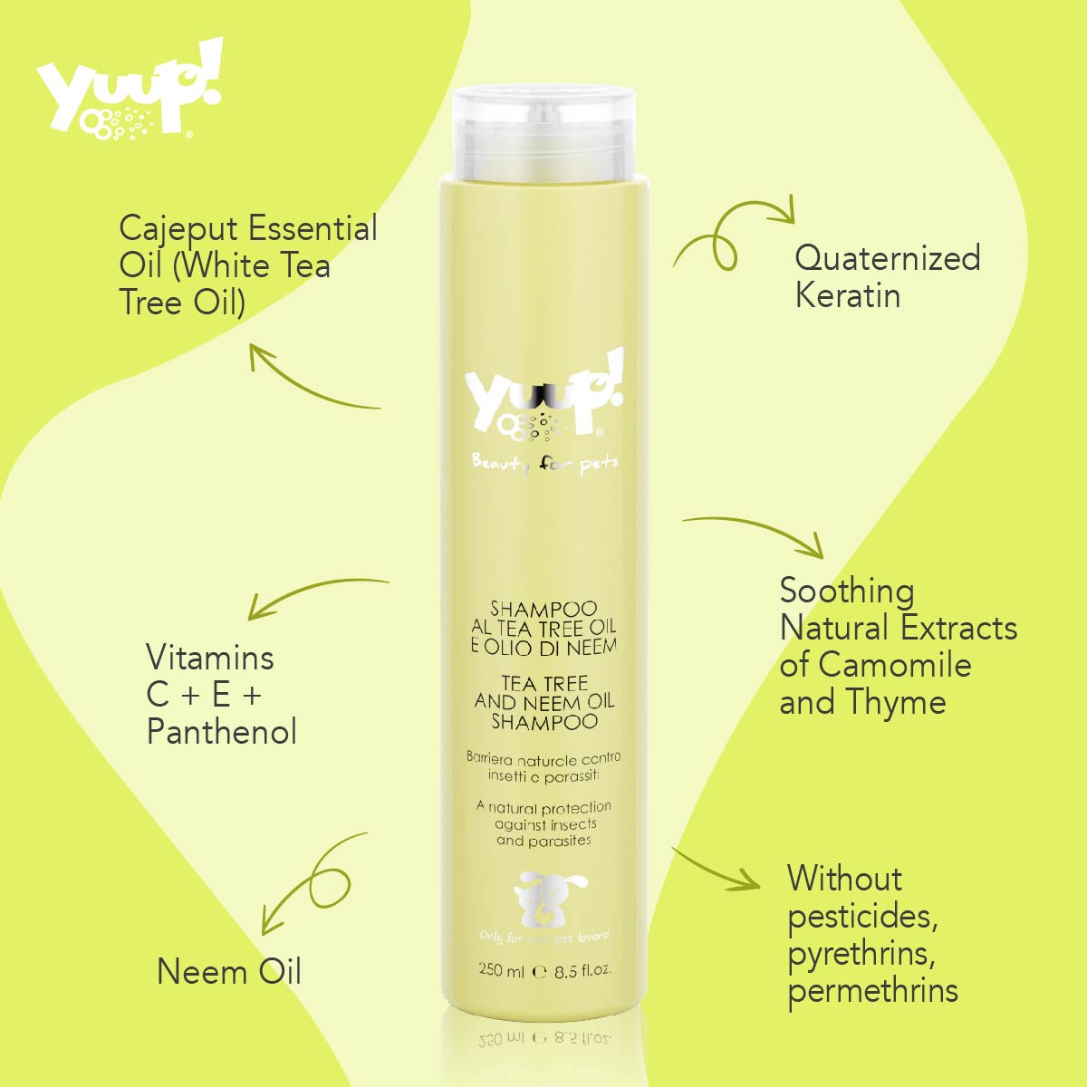 Yuup! Home Tea Tree And Neem Oil Shampoo 250ml