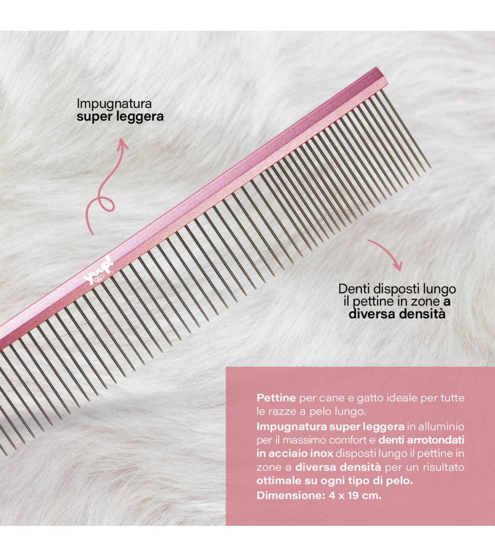 Pink Comb - Professional grooming comb - 4 x 25cm