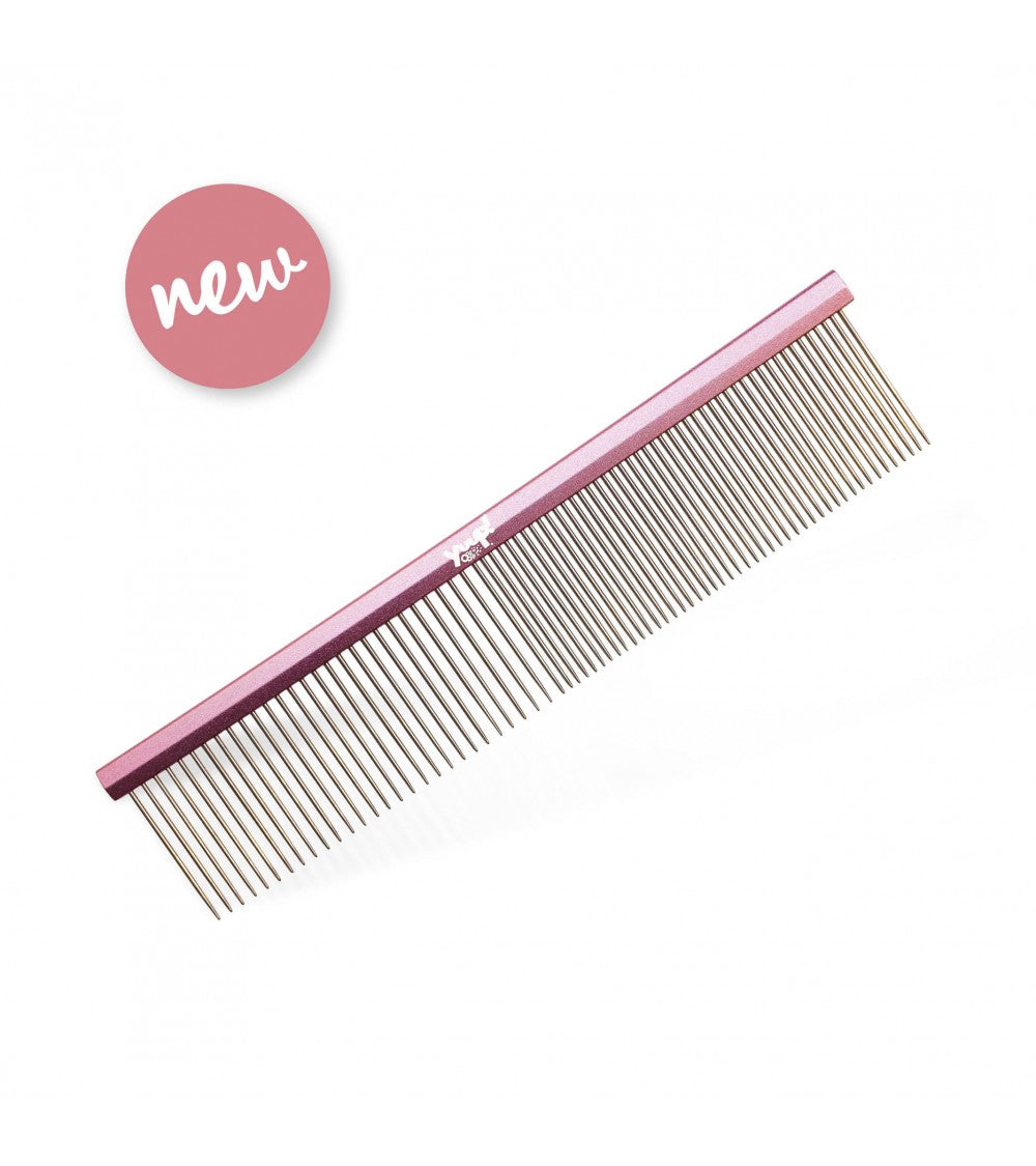Pink Comb mini - Professional grooming comb - 4 x 19cm