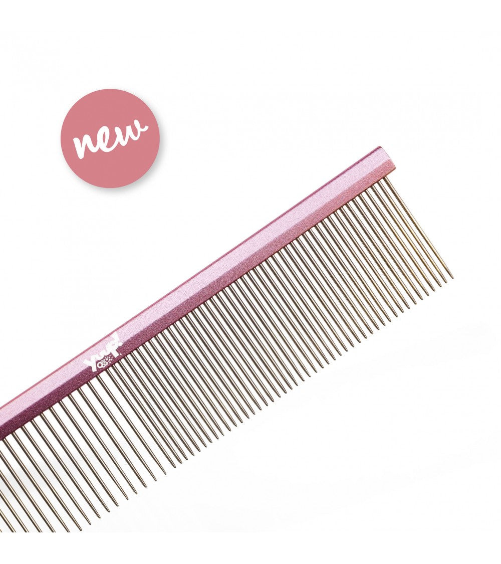 Pink Comb mini - Professional grooming comb - 4 x 19cm