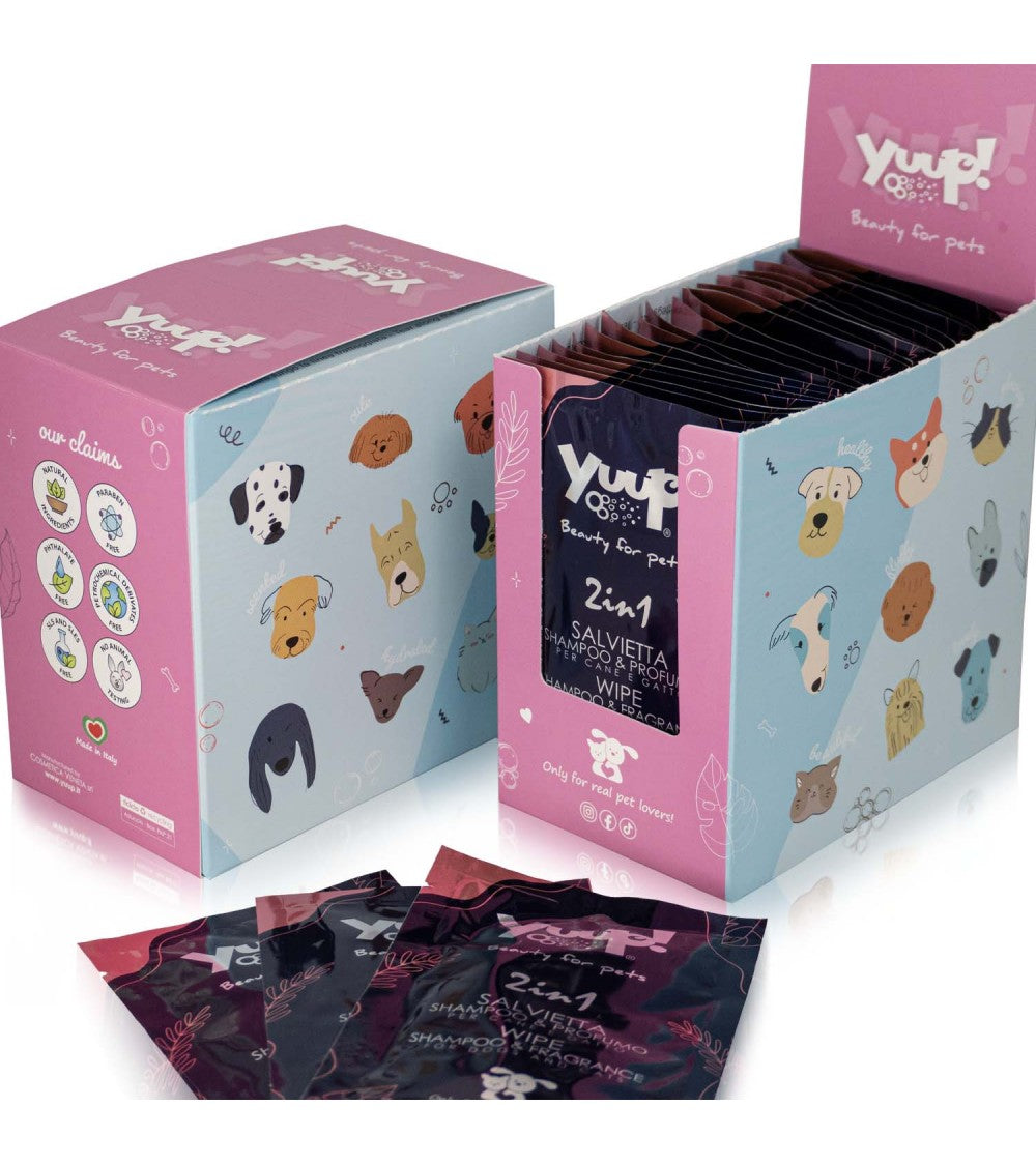 Yuup! Home - 20pcs Wipe 2-in-1 Shampoo and Fragrance Box